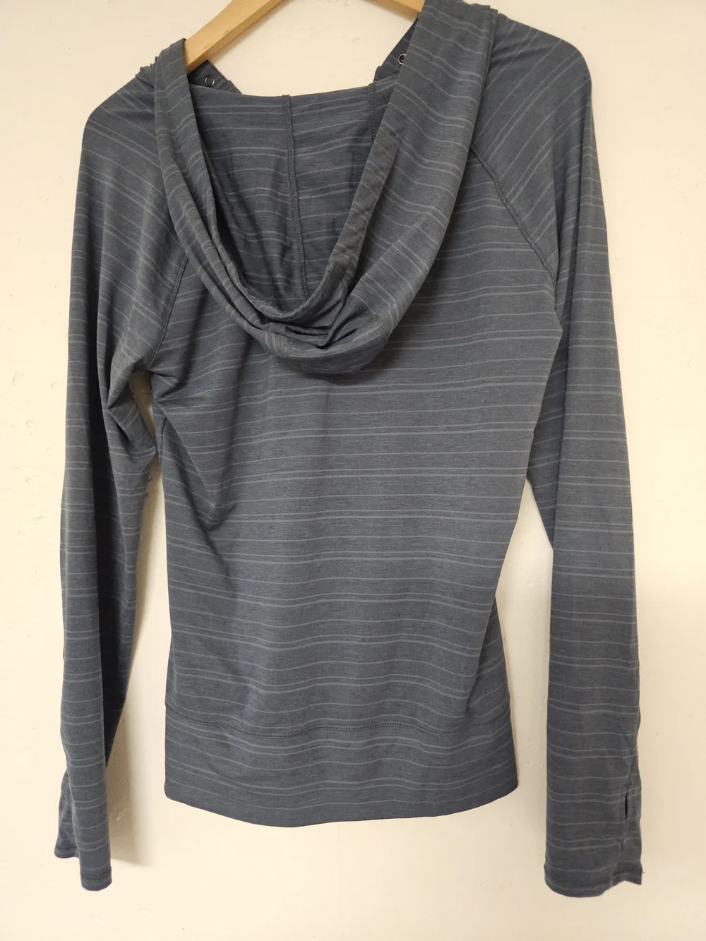 Prana Men's Blue Striped Crewneck Hoodie Sweater